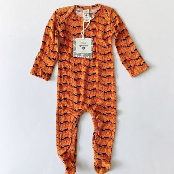 NWT Kate Quinn Organics 0-3 Months Bamboo Baby Footie - Picture 1 of 10